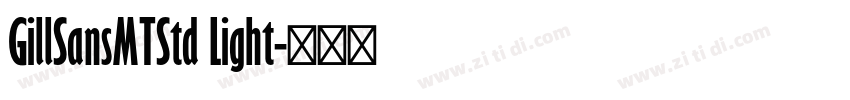 GillSansMTStd Light字体转换